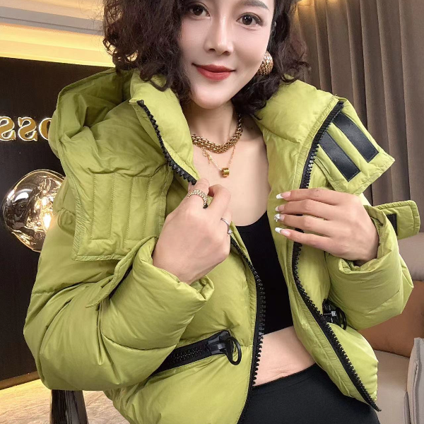 【耿老板1199#P】重工拉链小众设计师款安心绒羽绒服小个子穿搭