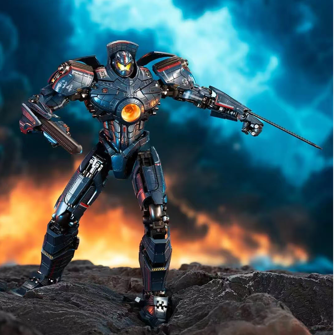 环太平洋2危险流浪者儿童可动发光手办玩具机器人机甲模型礼物男