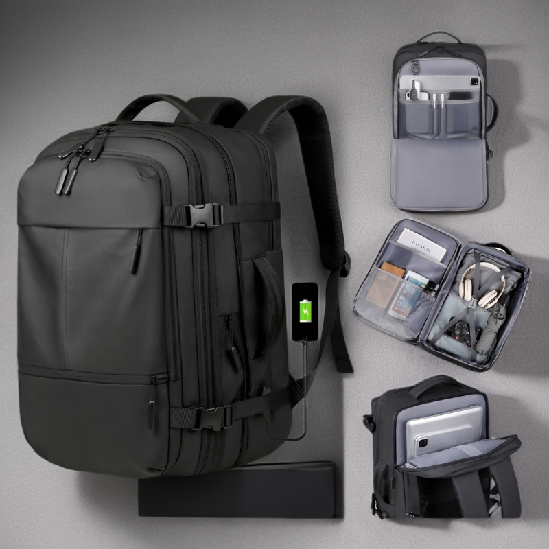 双肩背包男士2025新款大容量旅行电脑包商务出差行李背包书包