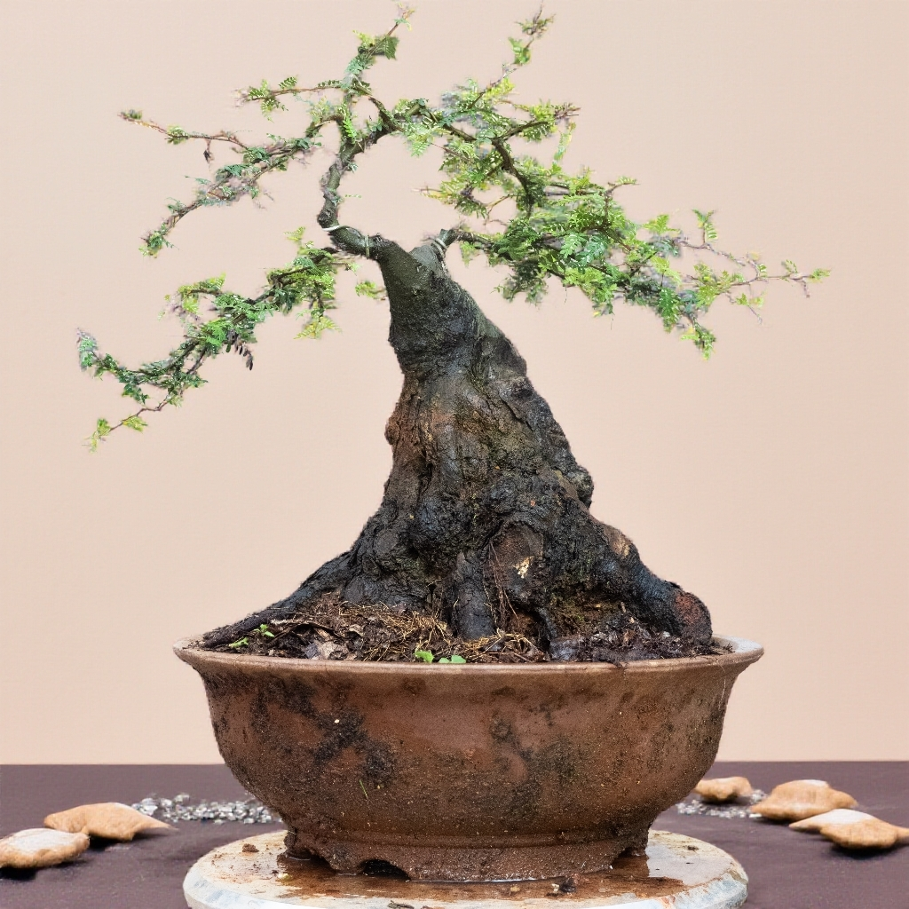 云南盆景素材清香木迎春花羊蹄甲小石积（一物老桩植物对话一拍）