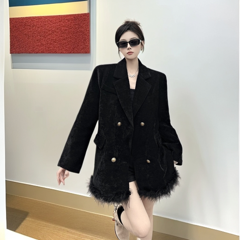 简约女西装外套网红时尚炸街新款女装秋冬西装女高端洋气高贵上衣