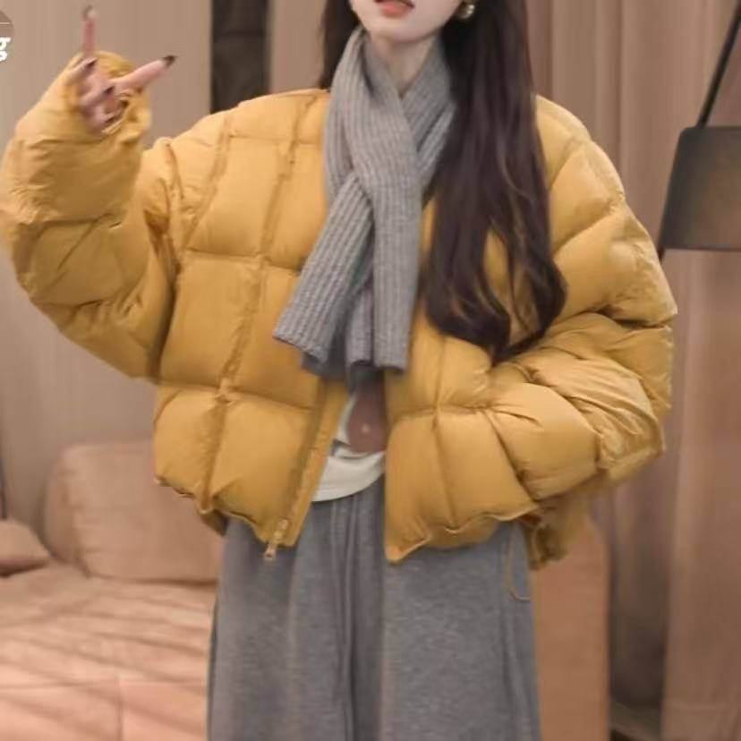 SHALLDOER 【暗藏锋芒】保暖加厚面包服棉服女秋冬宽松棉衣送围巾