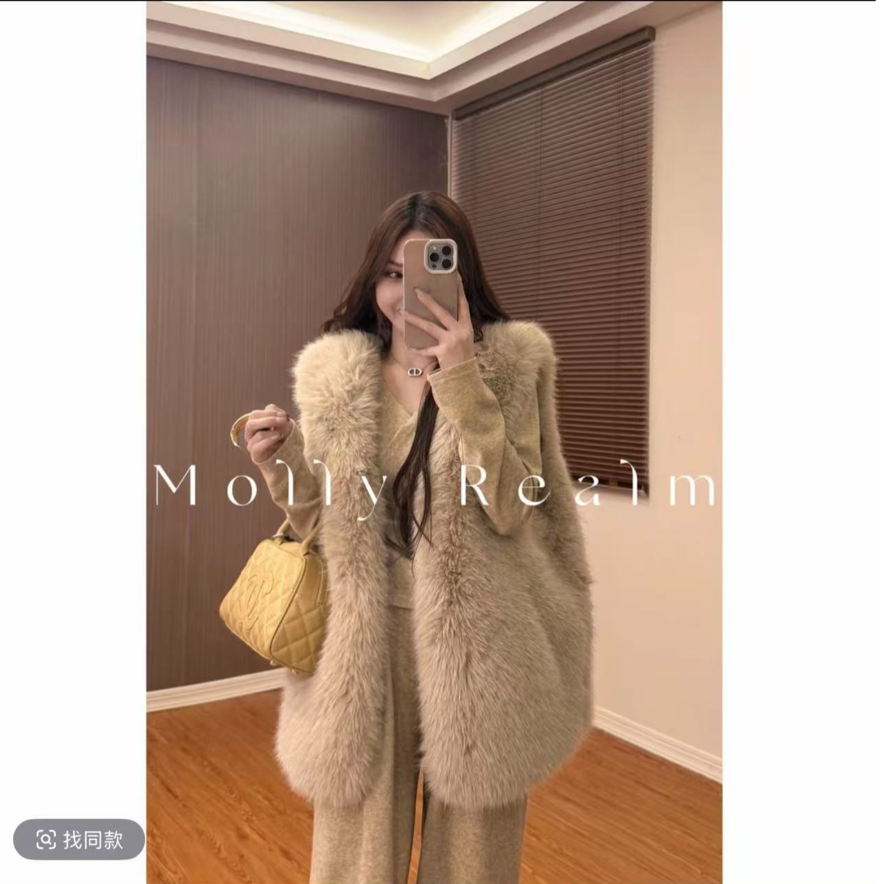 【FAFA】大码女装韩系毛毛马甲高级慵懒风环保仿皮草百搭冬季马甲