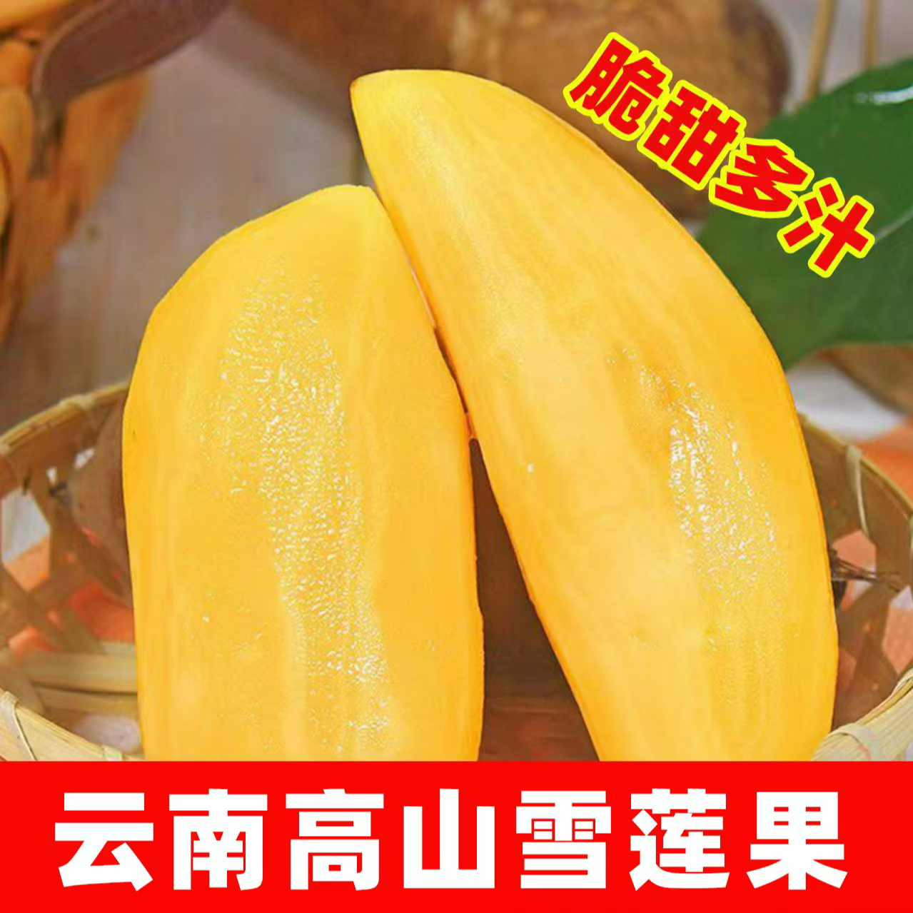 【低糖】云南天山雪莲果新鲜水果清甜脆爽解腻水果现挖现发产地直发