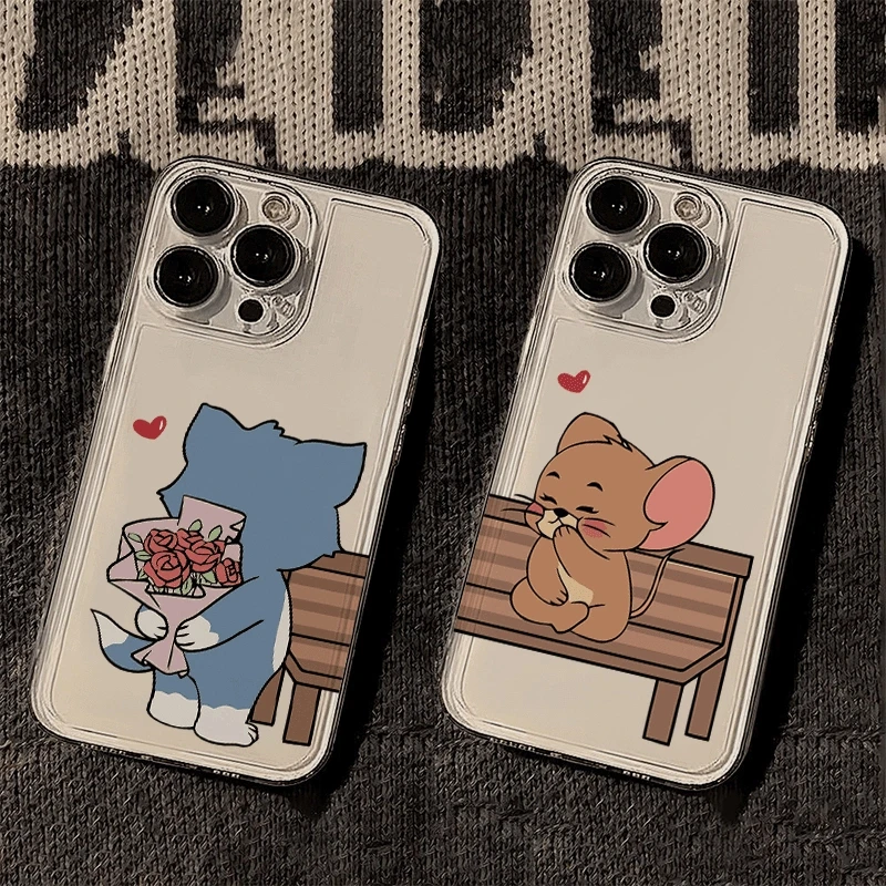 猫和老鼠情侣款适用iPhoneXR苹果华为荣耀OPPO小米VIVO浪漫手机壳