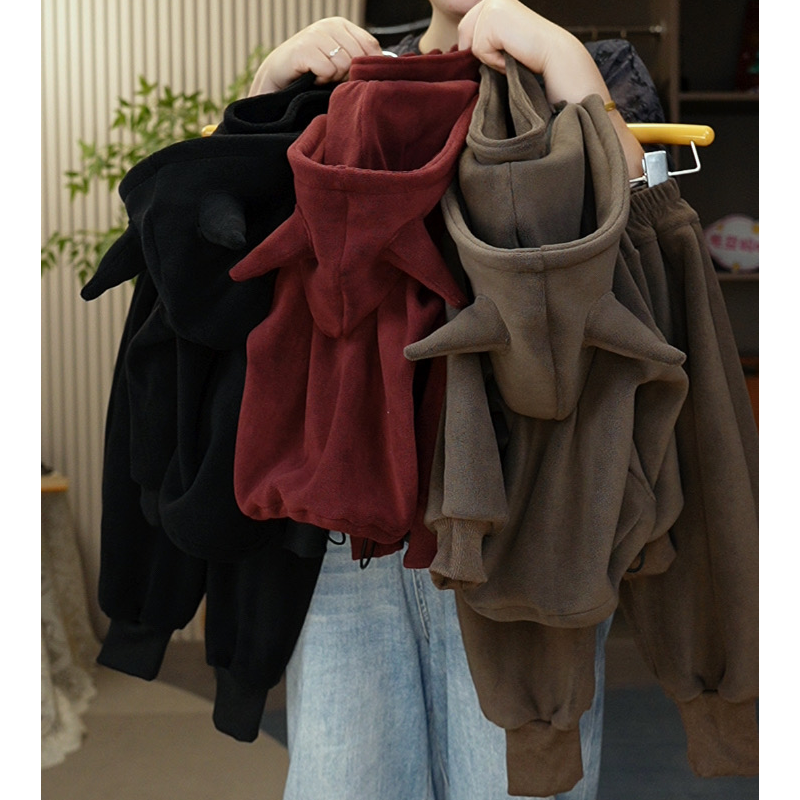 男女童秋冬款套装双面奥粒绒儿童洋气两件套校服神器双层保暖衣服