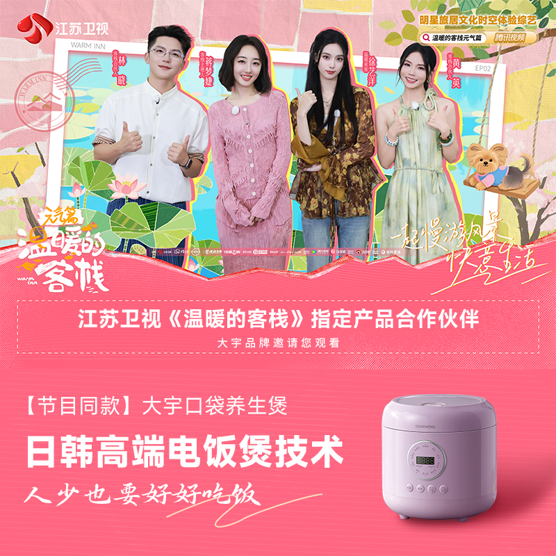 大宇小型微压电饭煲家用1.2L多功能蒸煮两用降糖便携电饭煲推荐