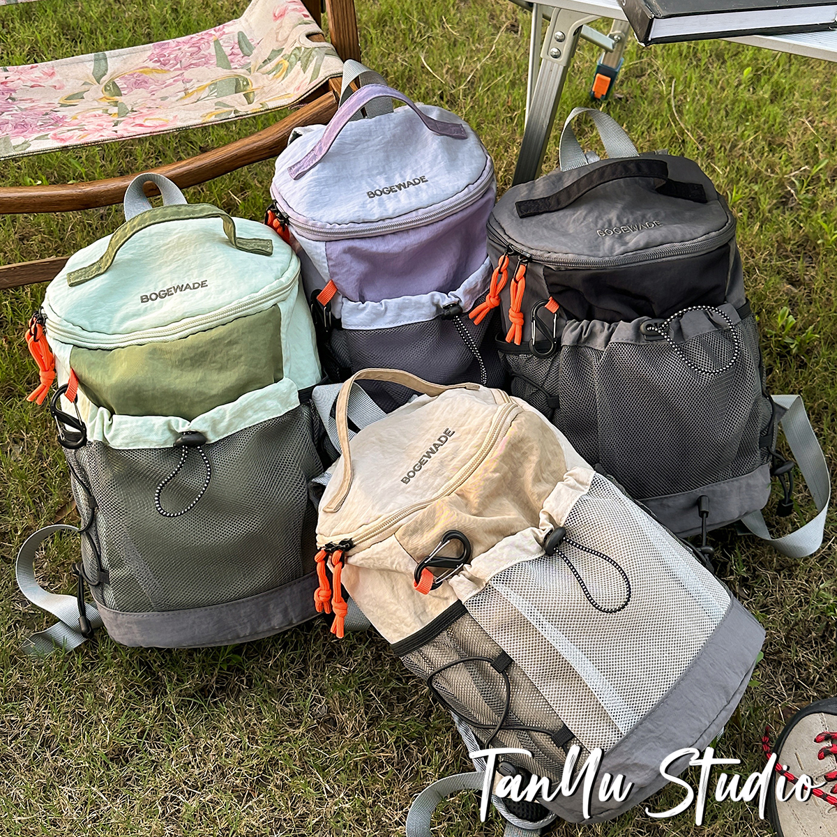 探屿潮牌经典轻便户外徒步登山双肩背包旅行出游揹包休闲百搭书包