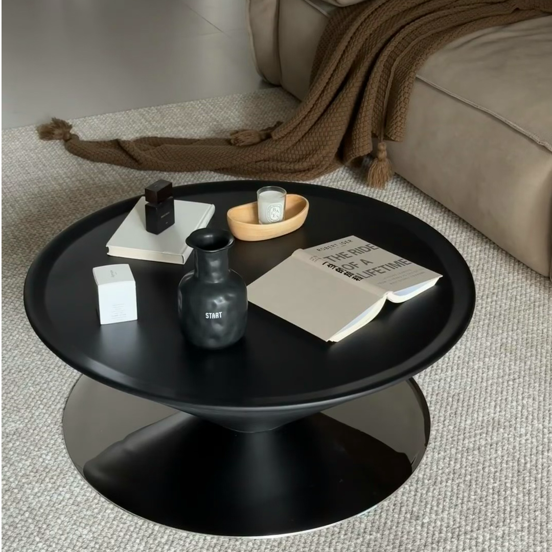 法式新款玻璃钢茶几悬浮飞碟茶几客厅家用小户型创意设计师款极简