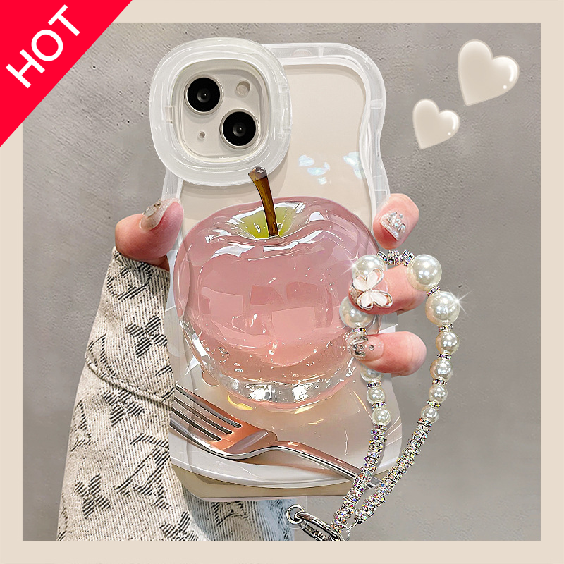 兰知春序水晶苹果适用苹果15oppo华为vivo小米15iPhone16pro双支