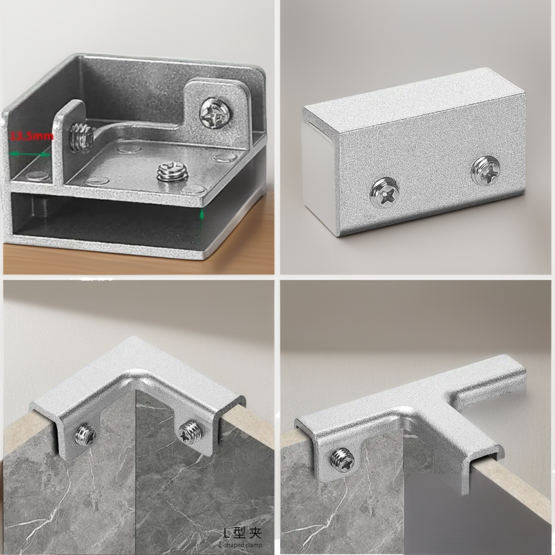 瓷砖种植箱卡扣铝合金不锈钢连接件固定夹拼接配件