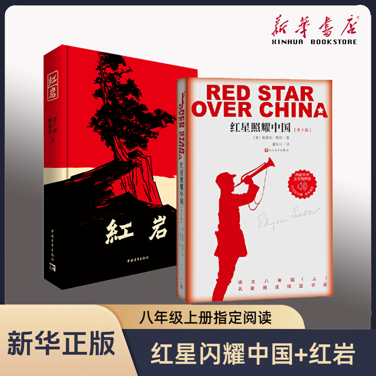 【初中BI读】红岩红星照耀中国艾青诗选朝花夕拾昆虫记课外书