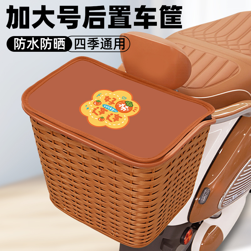 雅迪摩登光芒60/70/80电动车后备箱后尾箱车筐置物收纳改装饰配件