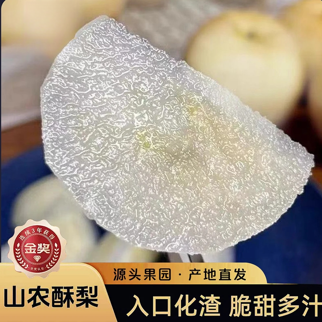 ★山农酥梨★爆脆甜爽核小皮薄汁多味美整箱送礼果园现摘直发包邮