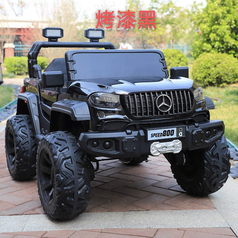 儿童电动车小孩可坐双人四驱越野车豪华带加大童车自驾超大号玩具