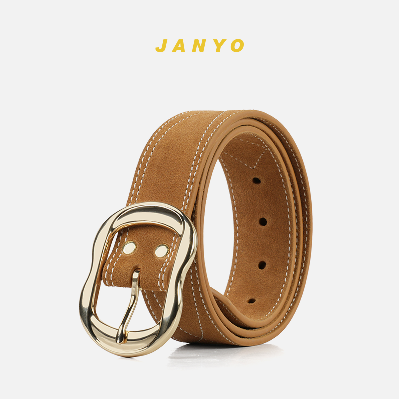 JANYO/杰有休闲风皮带简约简约风中性腰带磨砂百搭运动潮流