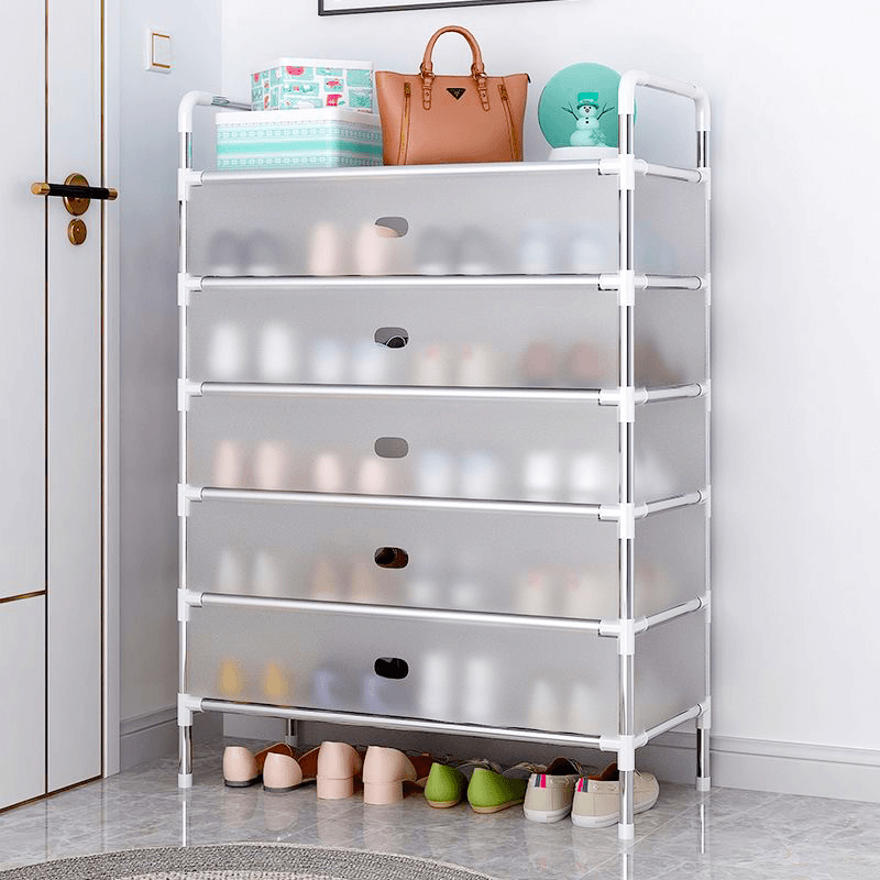 简易鞋架子多层家用防尘加厚出租屋宿舍耐用鞋架子大容量收纳鞋柜