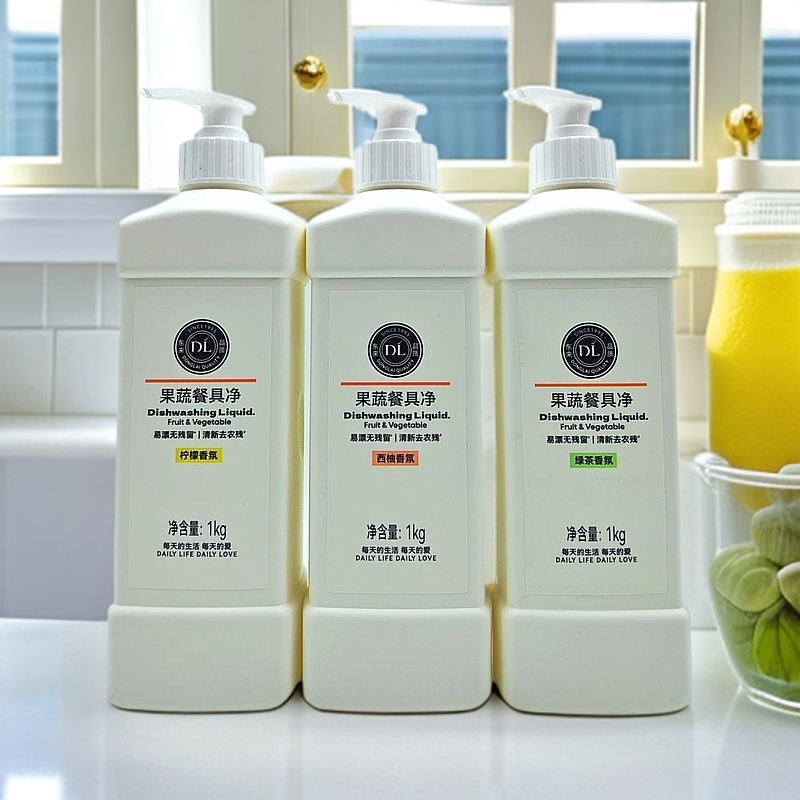 许昌超市代购果蔬餐具净柠檬 西柚 绿茶香氛1Kg一瓶三种香型