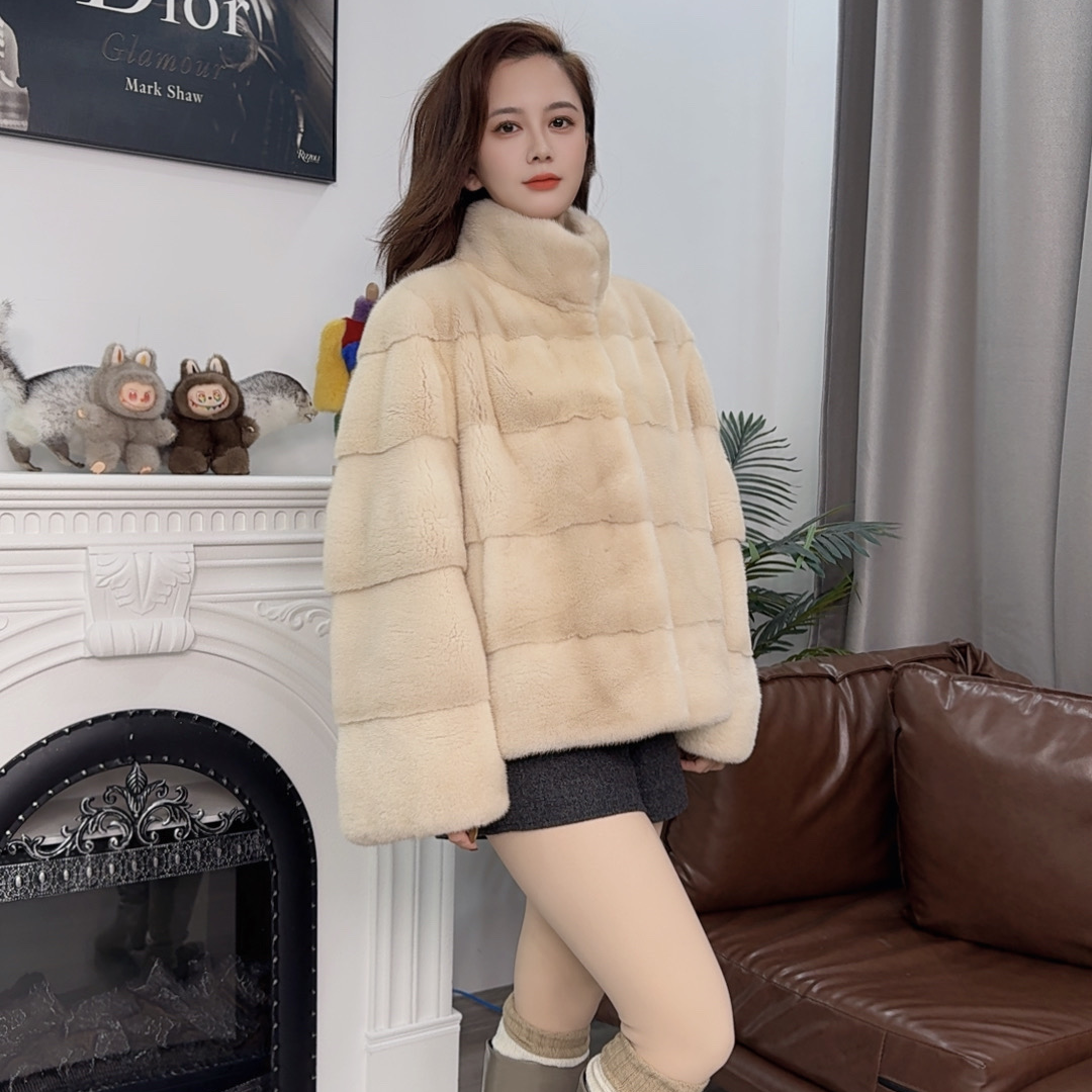 每日更新50款—进口天鹅绒整貂貂皮大衣女冬季源头工厂直销 1210