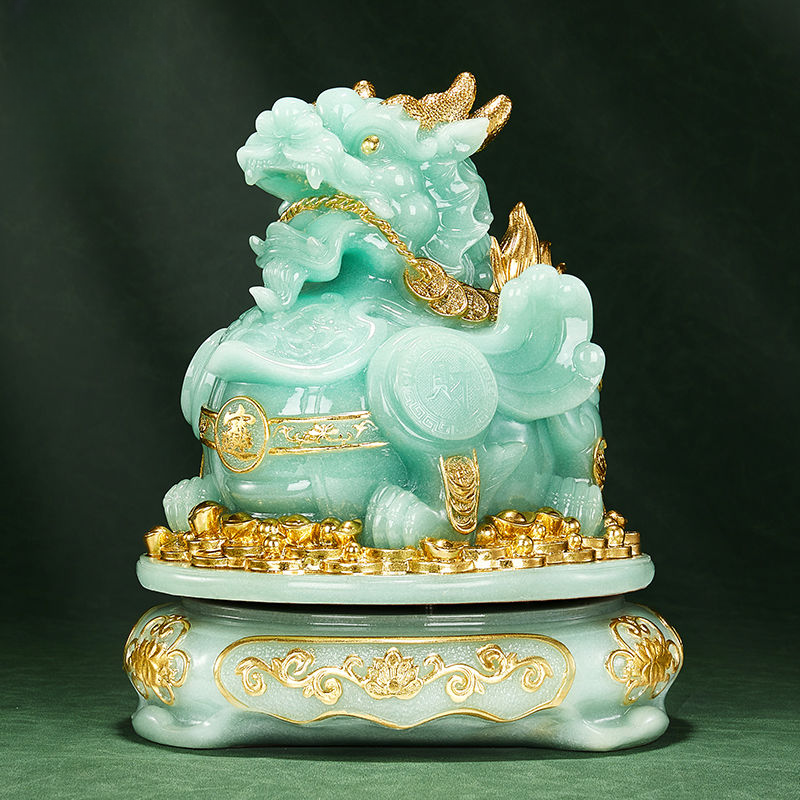 玉石貔貅摆件貔恘家居博古架电视柜高档大气乔迁开业礼物