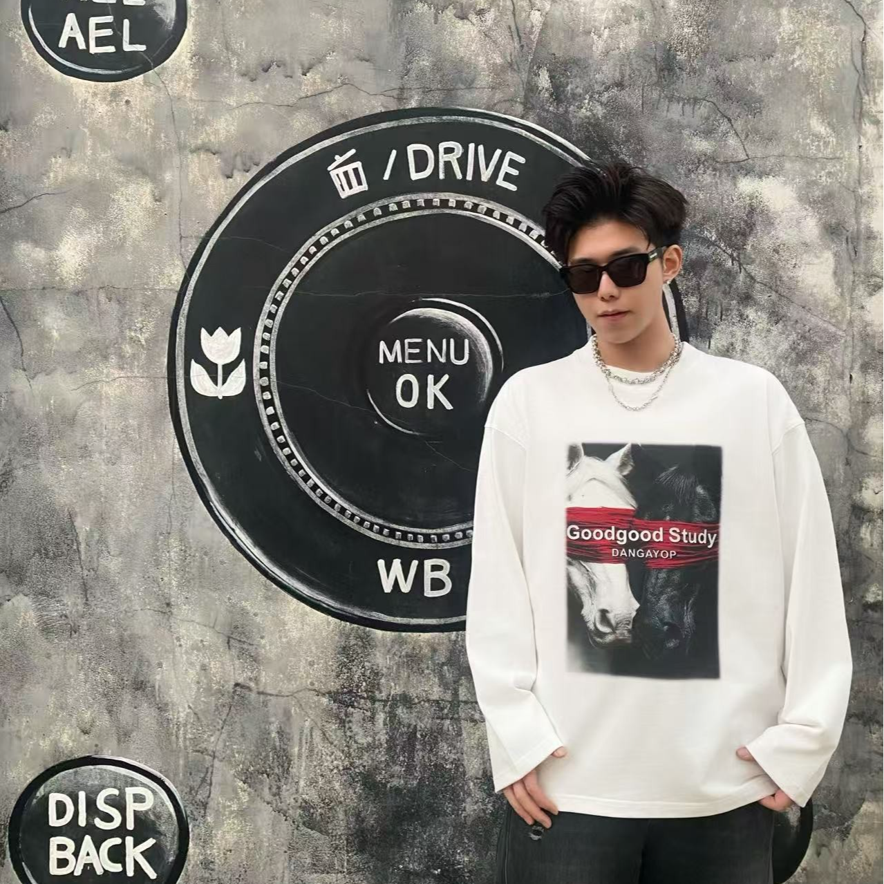 【马年限定】GLOWECHO/25F 重磅400克OVERSIZE阔版原创秋冬纯棉卫衣