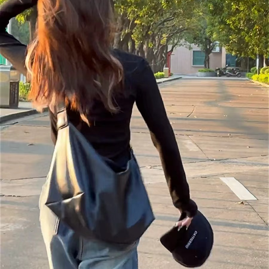 高级感女包2025新款ins大容量单肩包时尚百搭软皮休闲通勤斜挎包