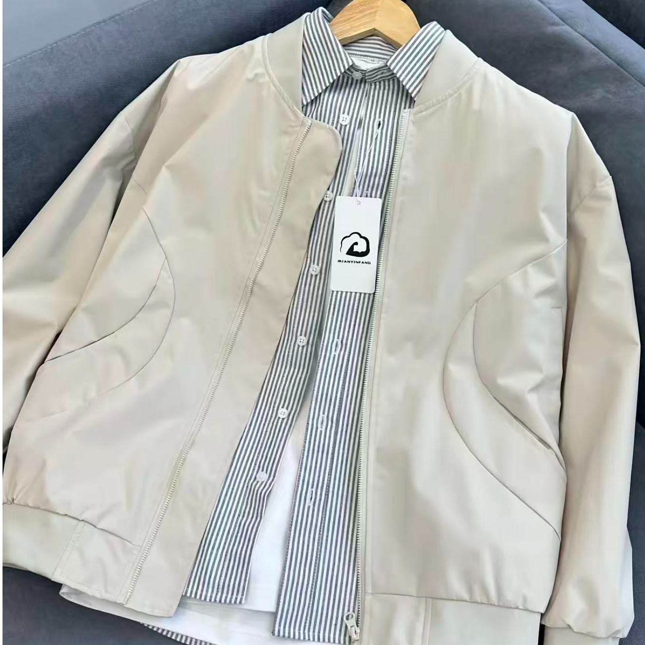 FIPU美式飞行员夹克男春秋季复古街头百搭外套潮牌休闲宽松棒球服