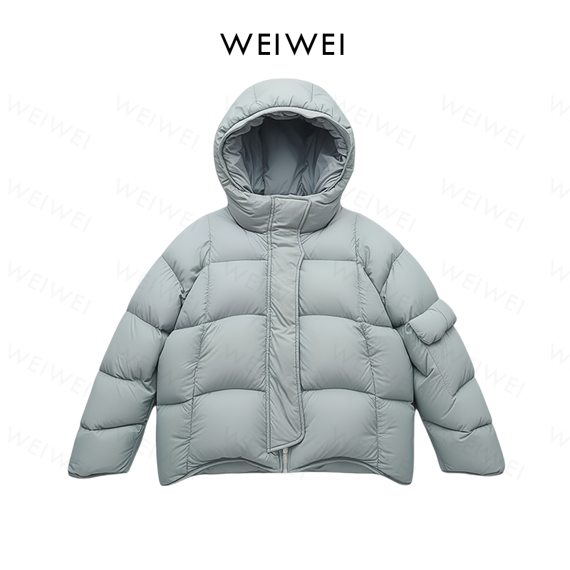 维维|轻奢生活号双面穿羽绒服女90鹅绒连帽加厚短款外套YS-19053