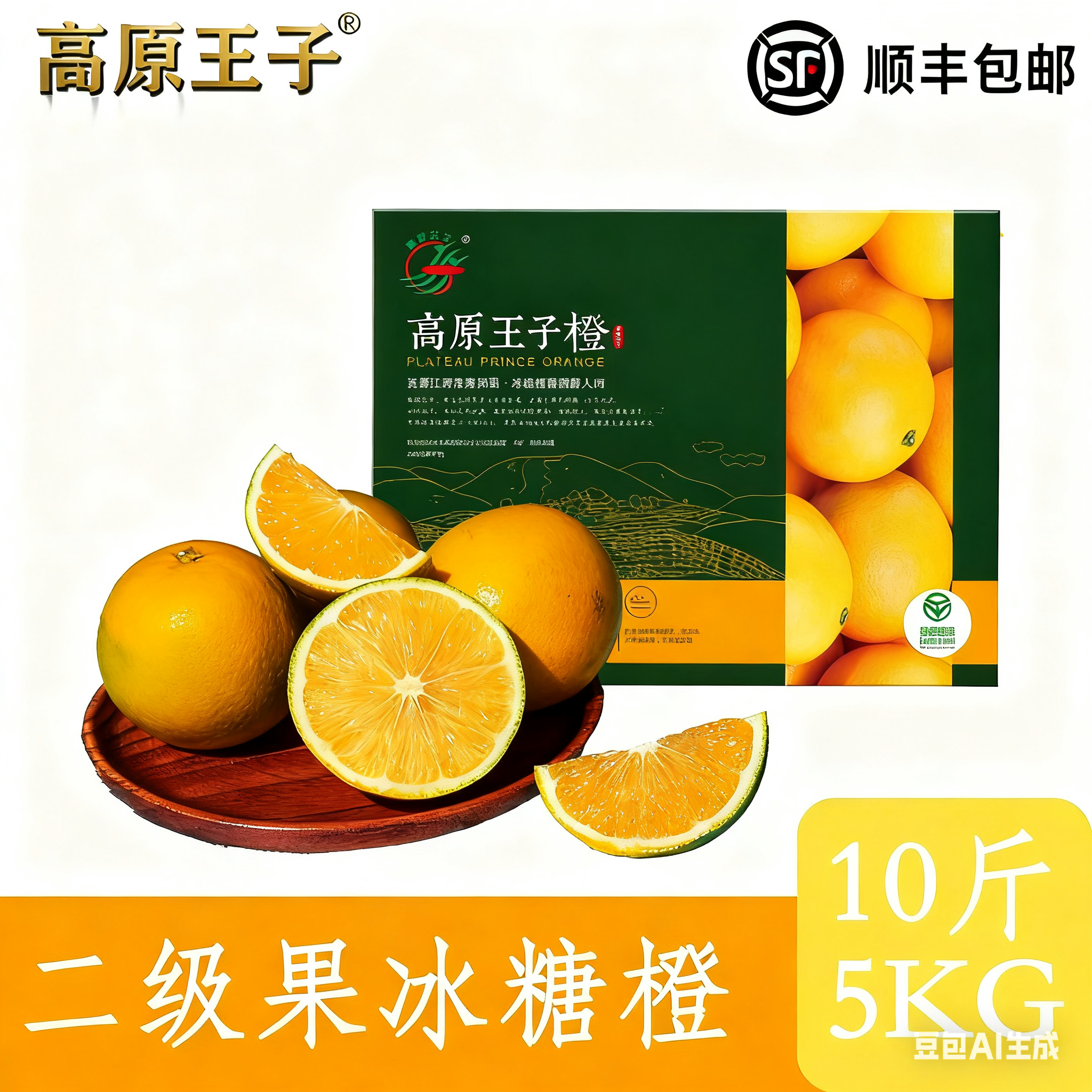 高原王子橙二级4号果十斤装顺丰包邮褚橙云南冰糖橙孕妇水果当