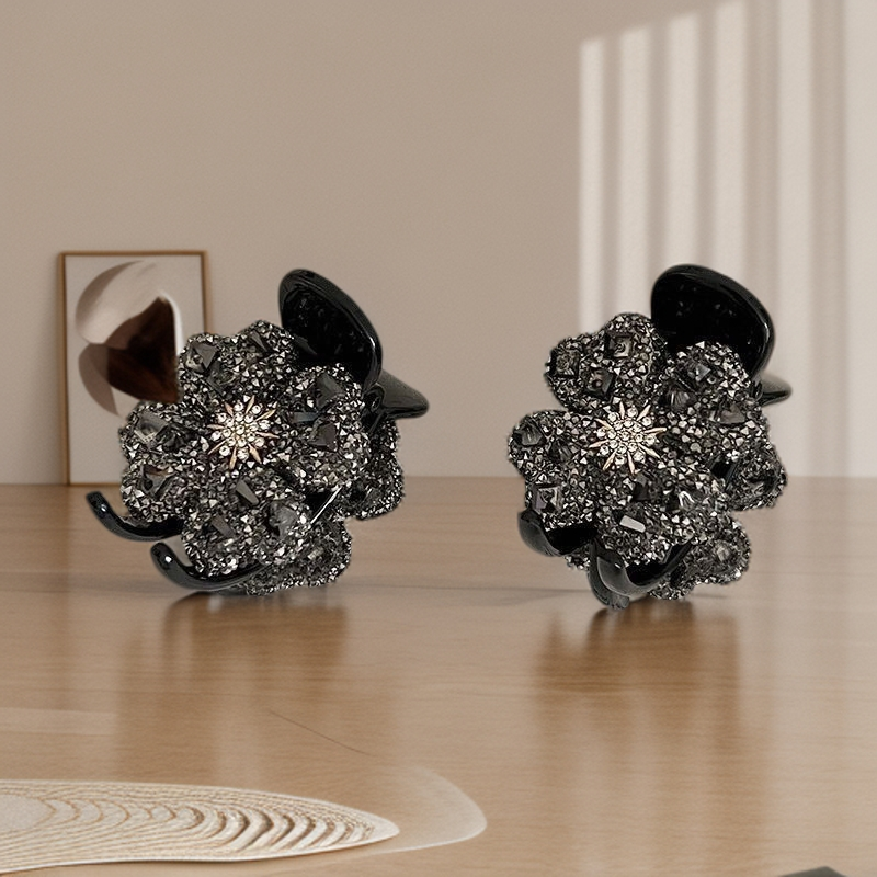 发夹小香风气质网红可爱黑色发卡复古小抓夹法式精致优雅