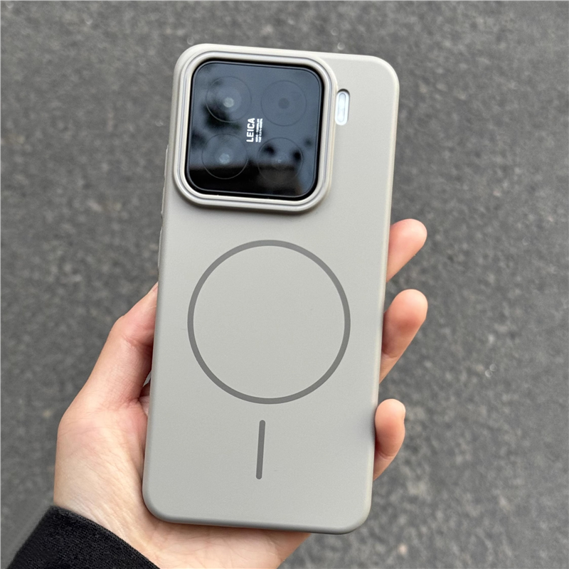 适用小米15磁吸手机壳超薄磨砂小米17Promax简约纯色14全包防摔13