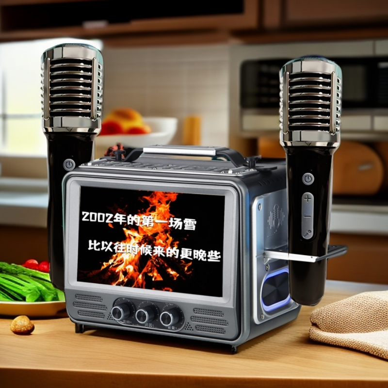 多功能高清视频互联网便携式小电视户外K歌音响WIFI戏曲收音机