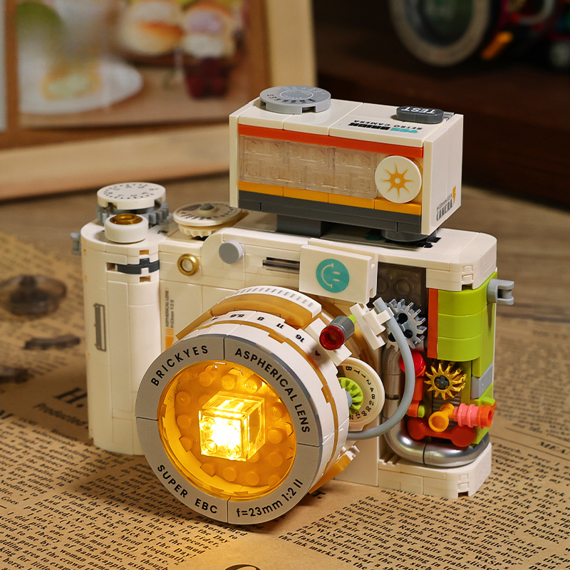 2025乐.高.相机积木单反经典复古照拼装摆件潮玩儿童女孩生日礼物
