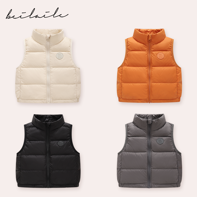 【三防贴标羽绒马甲】婴儿贴标马甲宝宝秋冬马甲KK