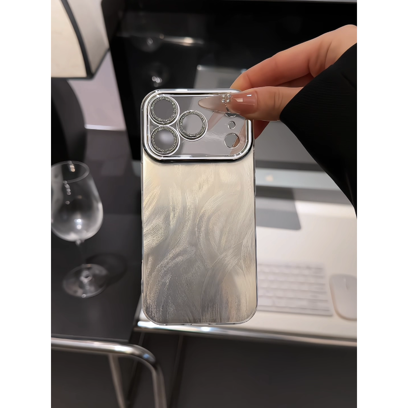 精孔羽纱手机壳适用苹果17新款iPhone16小众华为vivo高级小米oppo