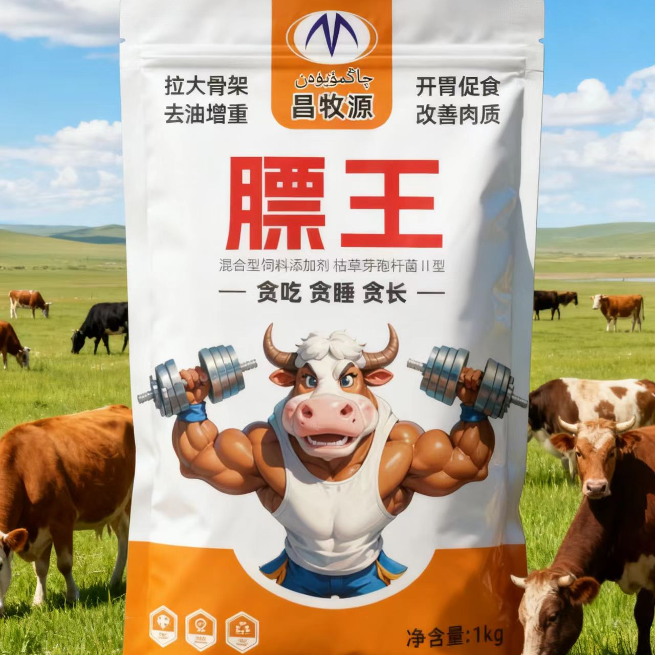 膘王拉大骨架去油增重开胃促食改善肉质