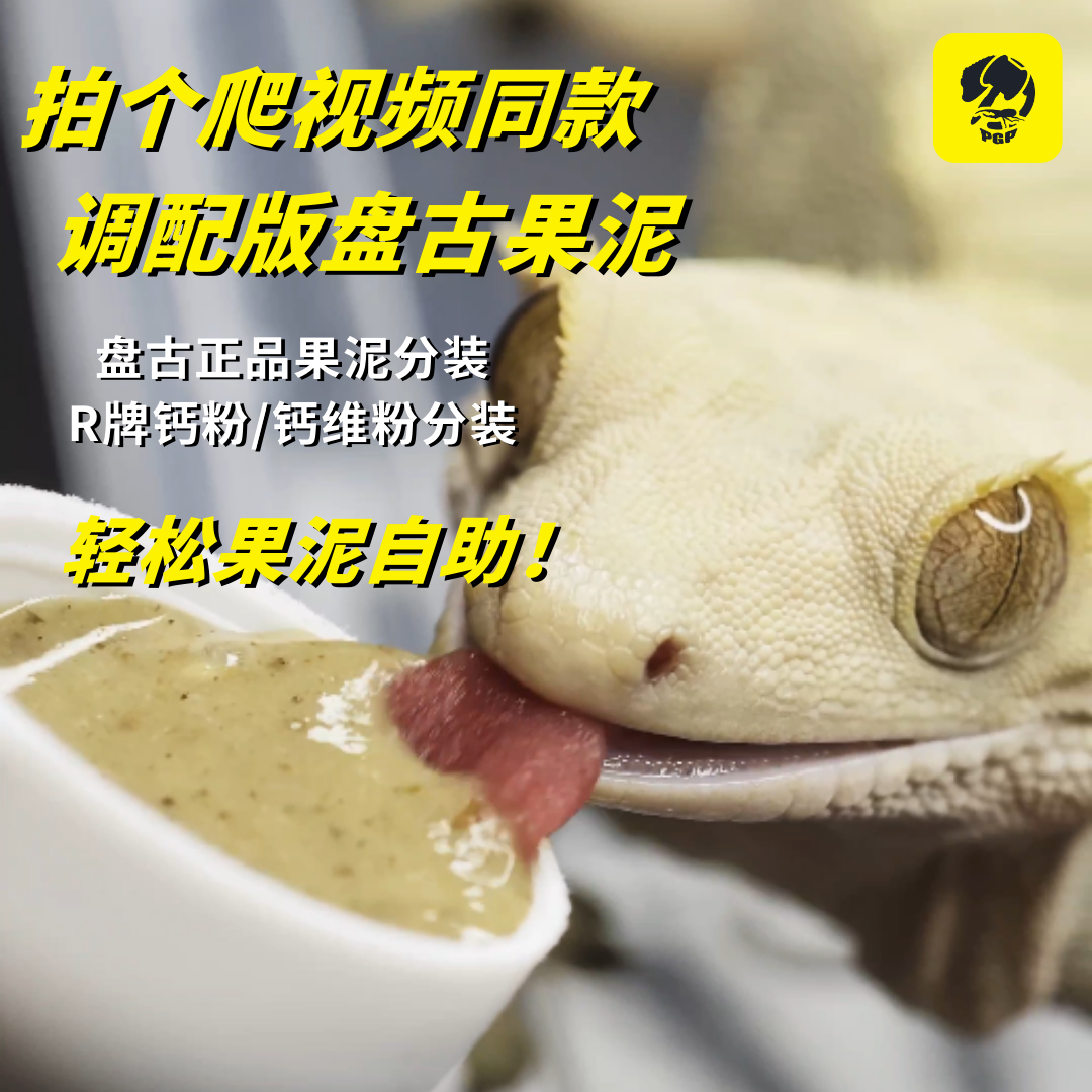 盘古睫角守宫昆虫水果混合果泥饲料盖勾亚魔物巨人R属口粮