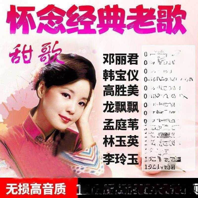 车载U盘老歌甜歌邓丽君韩宝仪林翠萍龙飘飘高胜美林玉英听歌MP3盘