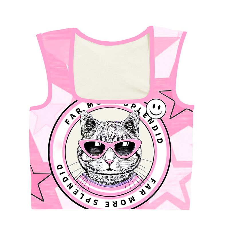 (粉丝专属）可外穿设计款个性印花一体杯瑜伽健身运动背心