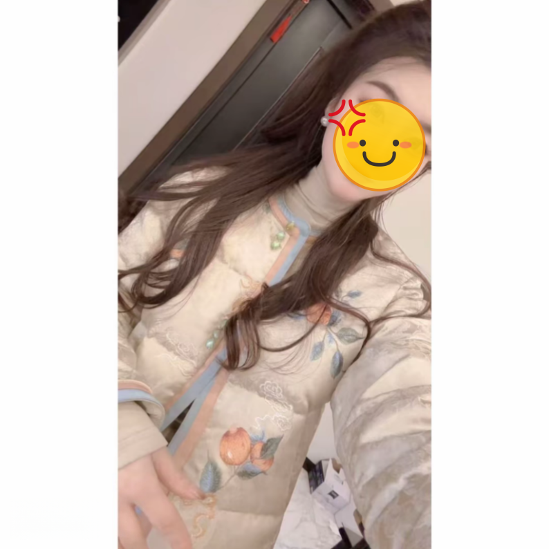 现货+运费险『刺绣工艺』 加厚棉衣棉服 优雅国风显瘦棉衣25627