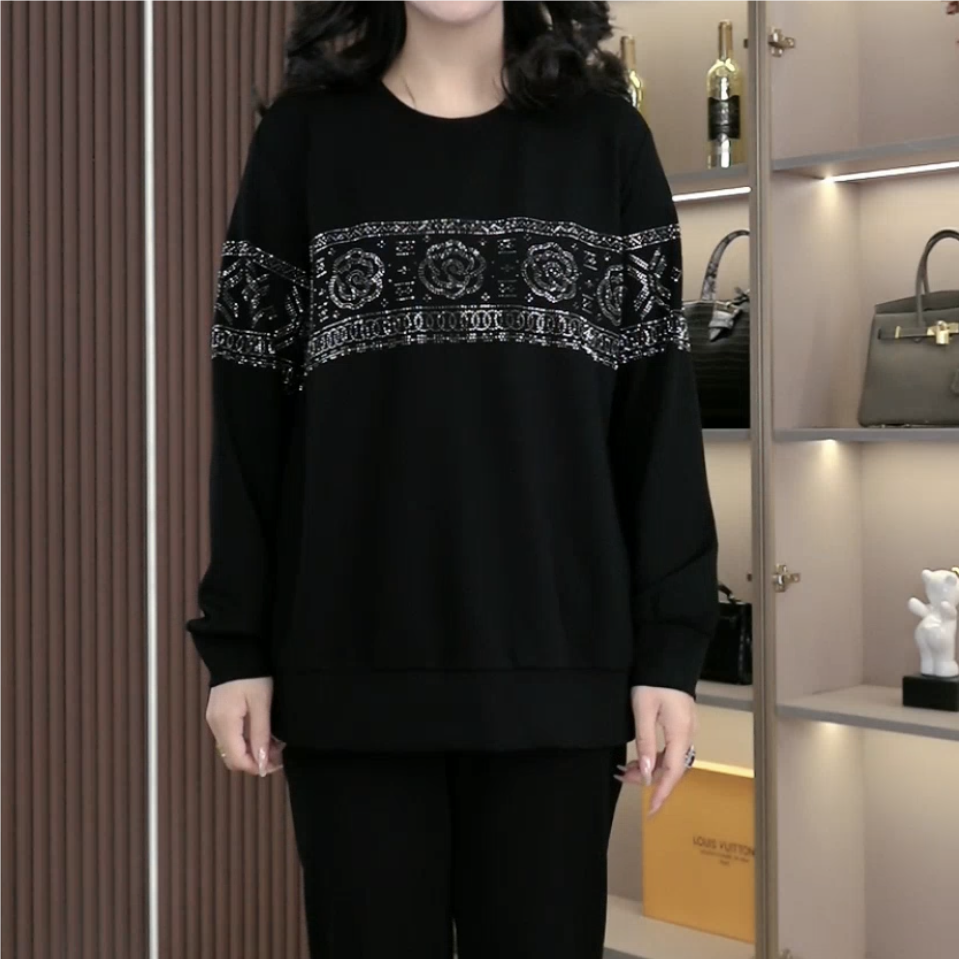 秋季新款大码时尚山茶花极简风优雅时尚百搭上衣ZSX25A0242