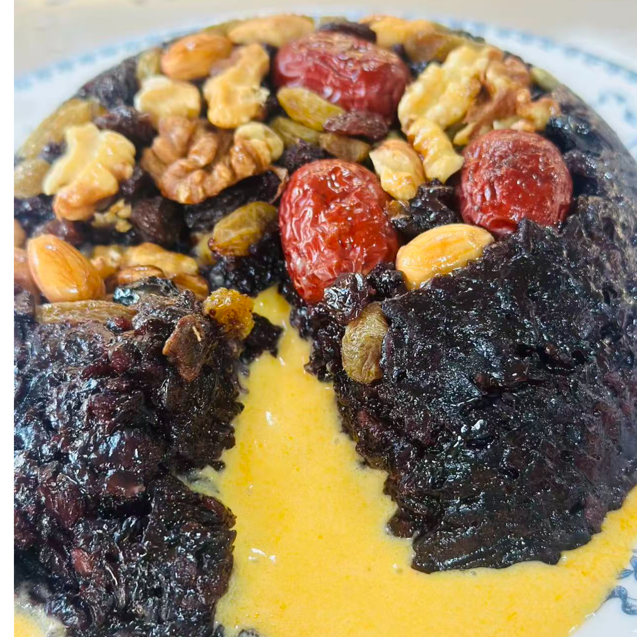 【老吴自营】纯手工八宝饭紫米三口味520克单个