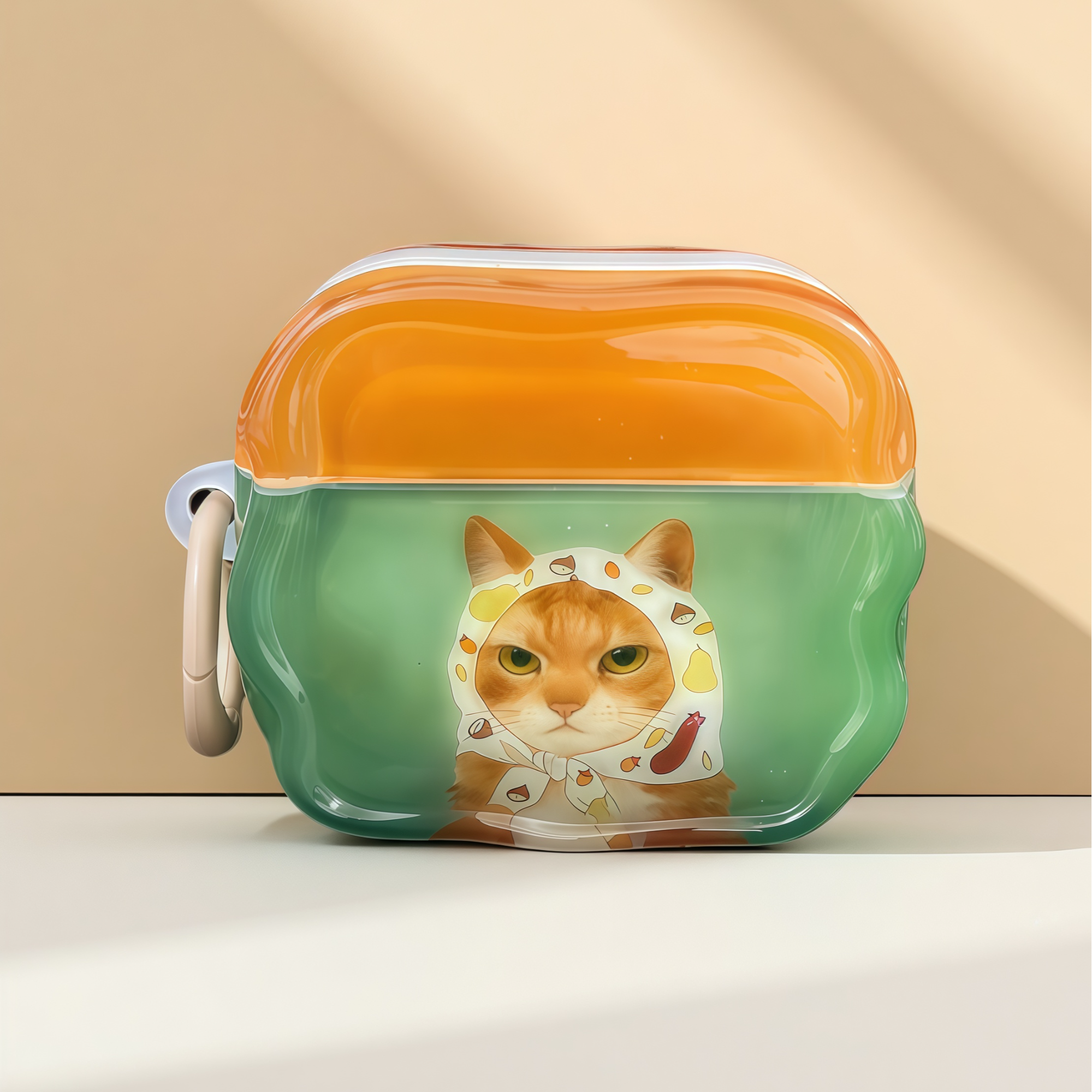 小众复古猫咪适用苹果AirPodspro3代耳机保护套airpods4软壳pro2