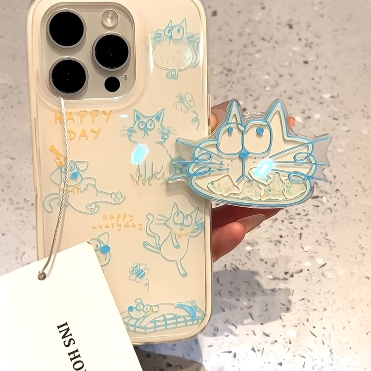 壳望搞怪喵适用苹果华为vivo小米oppo女iphone15/16/14手机壳