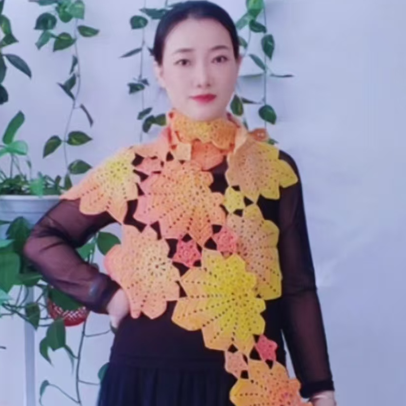 枫叶情披肩教程线上教学