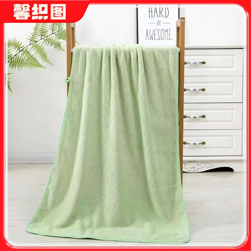 馨织图-水波纹大浴巾 家用速干柔软亲肤加厚吸水洗澡巾-AR01