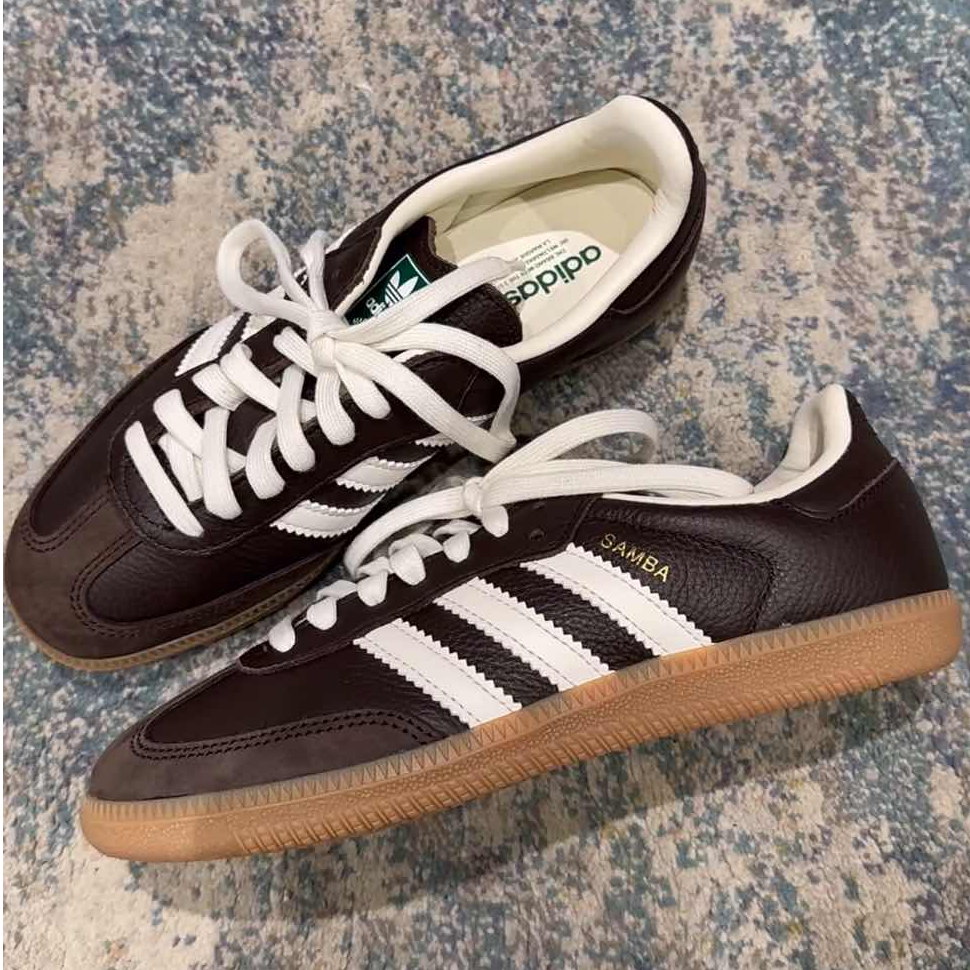 adidas 阿迪达斯SAMBA OG美拉德 流光风 棕色 运动休闲鞋JR0891