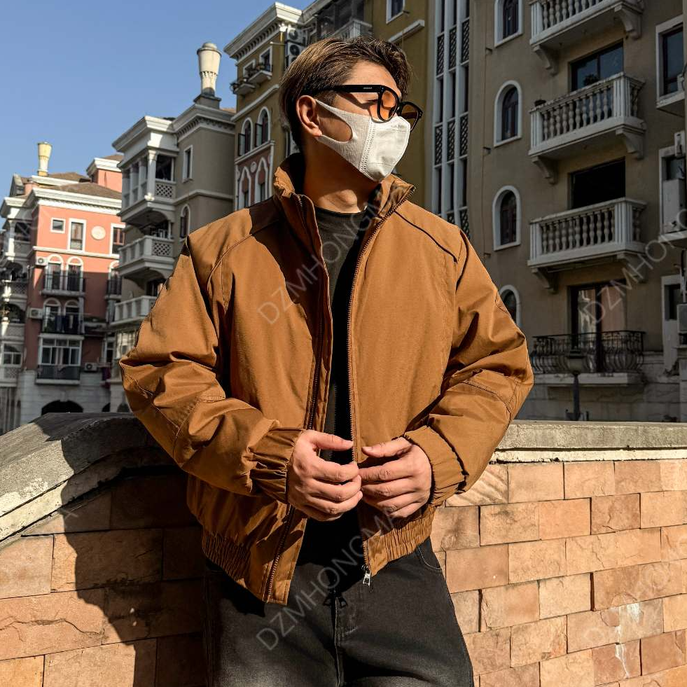 DAZHONGMA夹棉蓄热抗寒大码工装正肩哈灵顿夹克加厚棉袄棉衣男