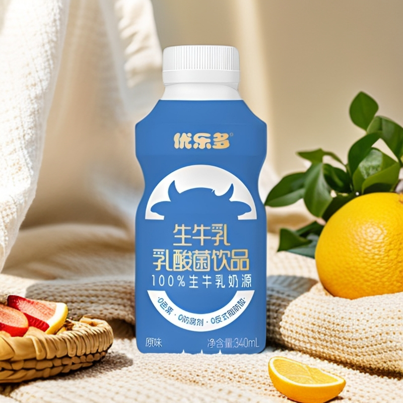 优乐多生牛乳乳酸菌饮料品早餐奶340ml*6瓶