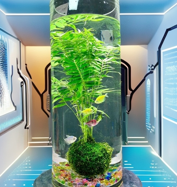 水培苔藓绿植壮苗造景客厅桌面好养观音竹鱼缸套装竹子抗寒植物